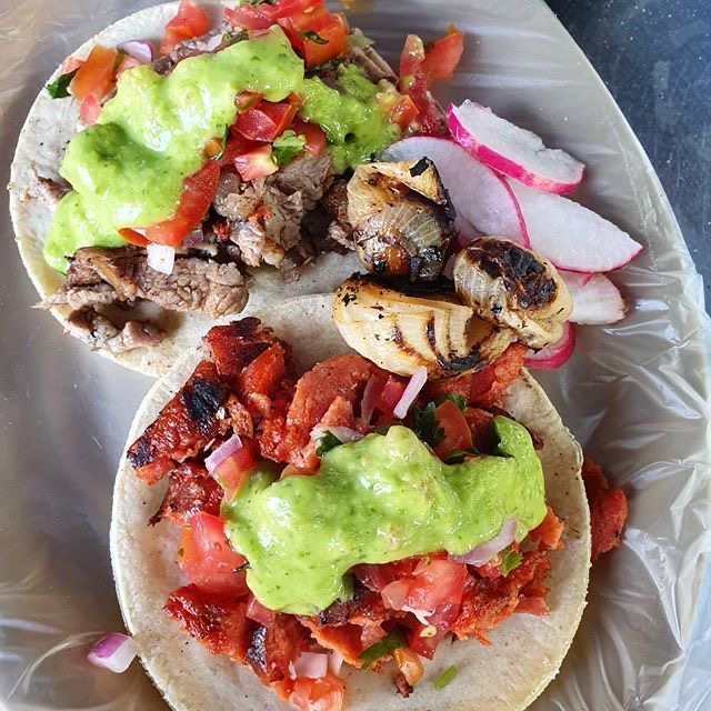 TACO DE ASADA, CHORIZO O MIXTO