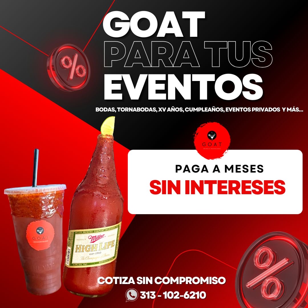 EVENTOS GOAT - FIESTAS -EVENTOS DEPORTIVOS 