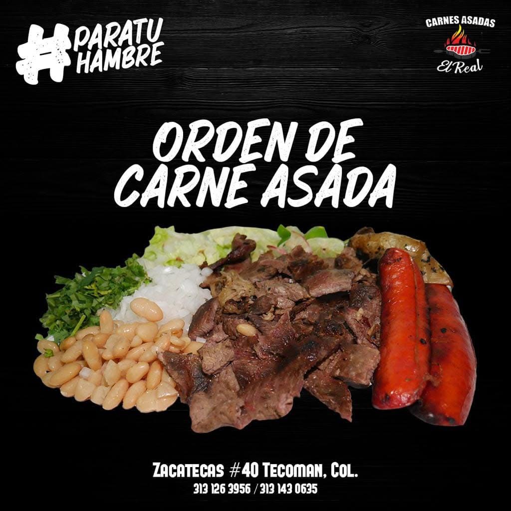 MEDIAS Y ÓRDENES DE ASADA O CHORIZO 