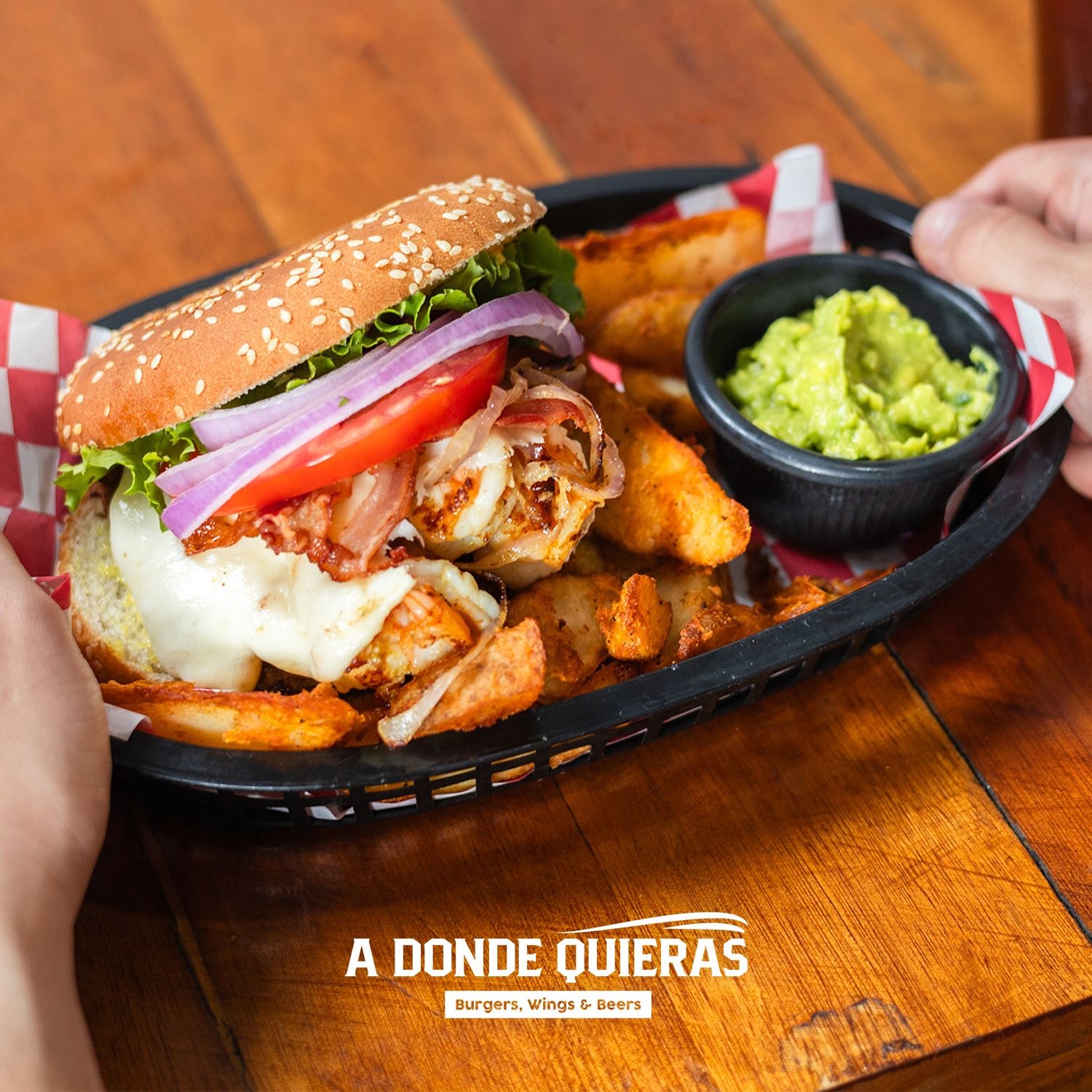 HAMBURGUESA DE CAMARON 