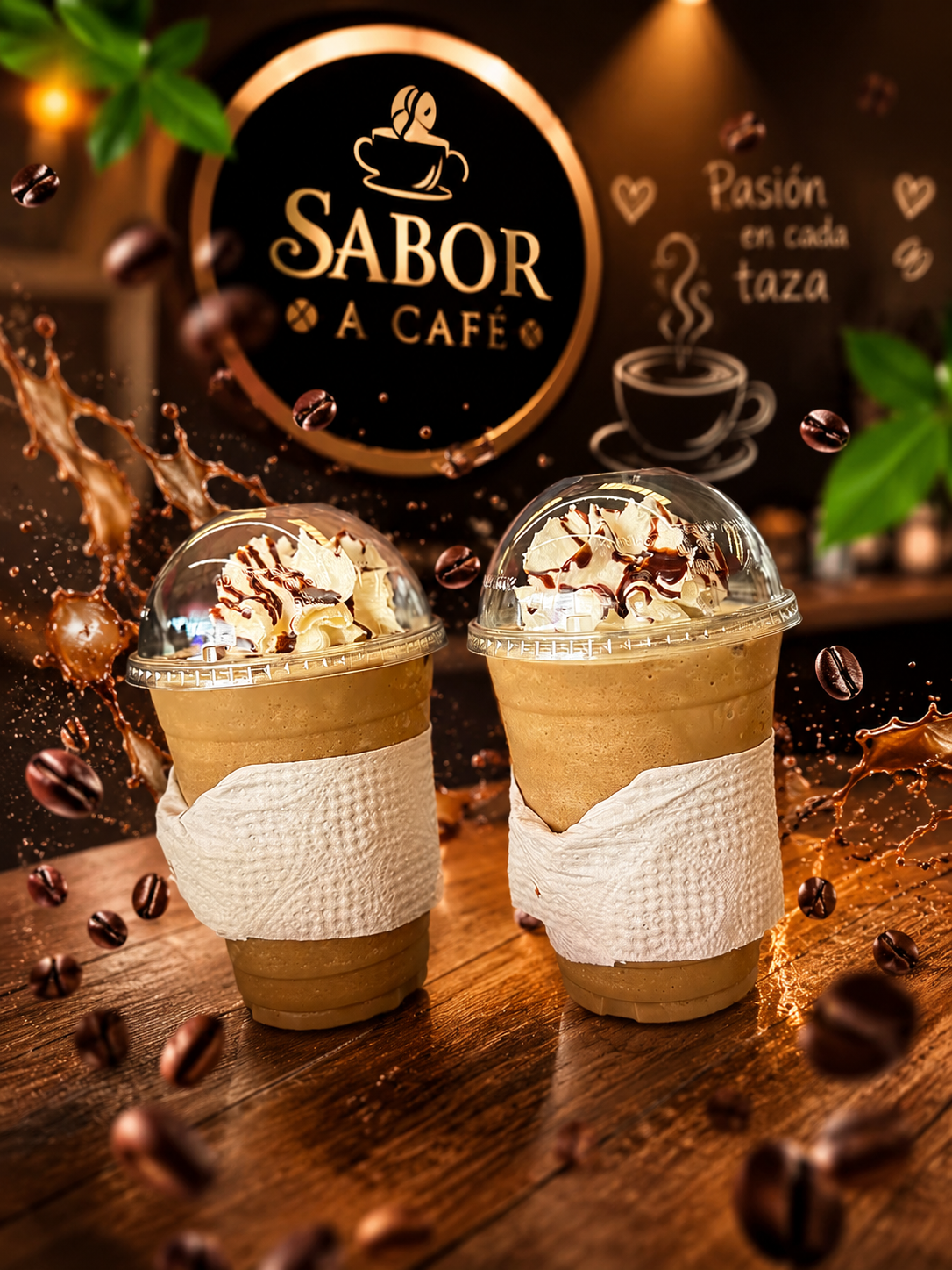 Frappe capuchino con sabor