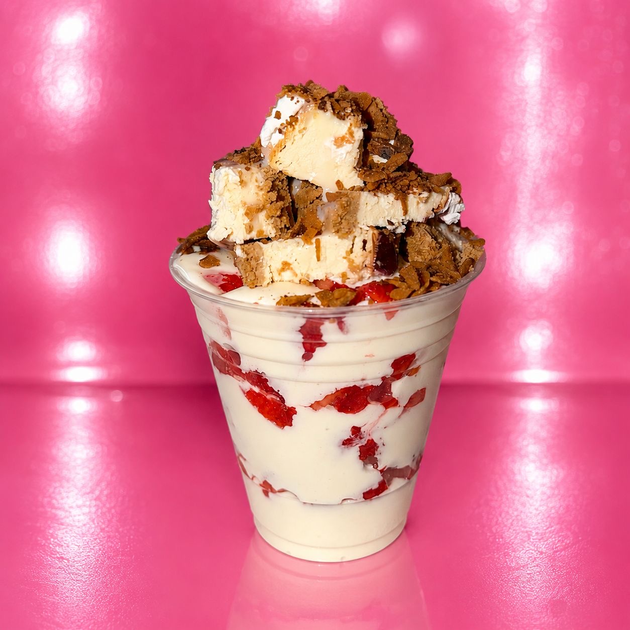FRESAS CON CREMA Y  PAY 🍓
